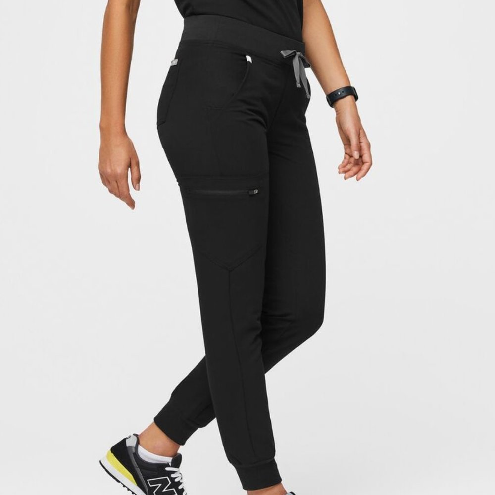 Figs Black Zamora Jogger Scrub Pants - XS - Womens